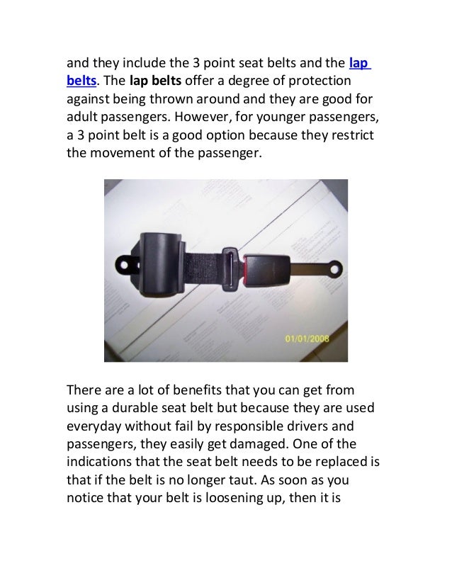 Why are seatbelts very important