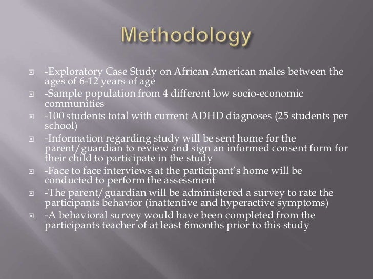 Empirical case study on adhd