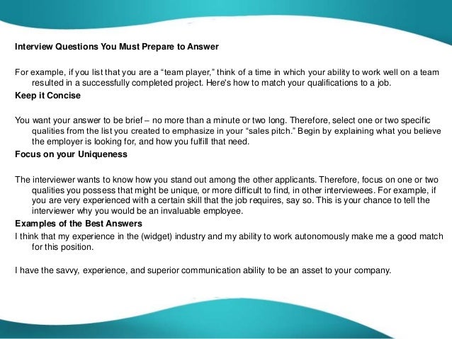 why are you the best person for this job answer why are you the best person for this job