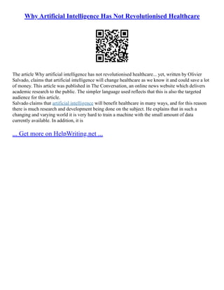 Worry About Human (Not Machine) Intelligence, Essay by Garry Kasparov