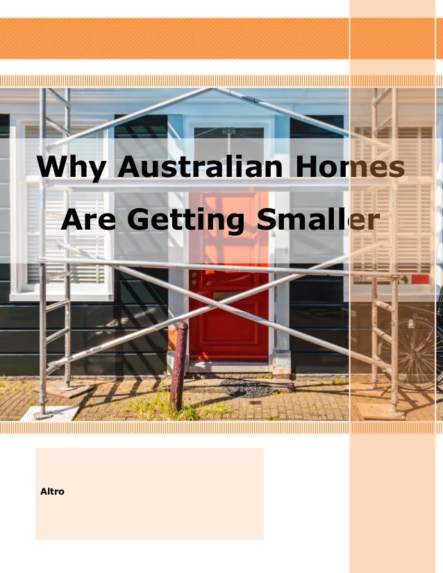 Why Australian Homes Are Getting Smaller