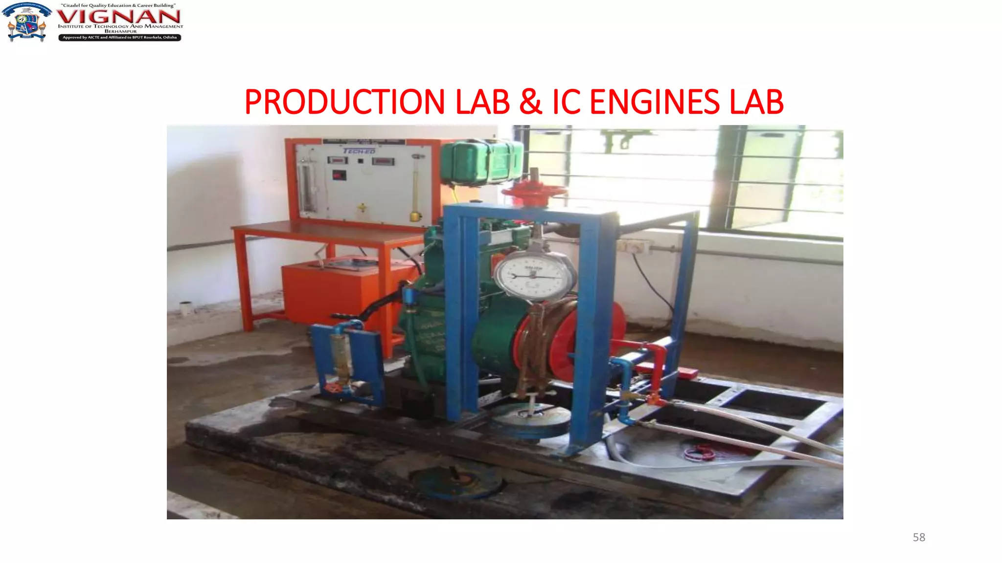 58
PRODUCTION LAB & IC ENGINES LAB
 