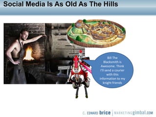 Social Media Is As Old As The Hills<br />Bill The  Blacksmith is Awesome. Think I’ll send a courier with this information ...