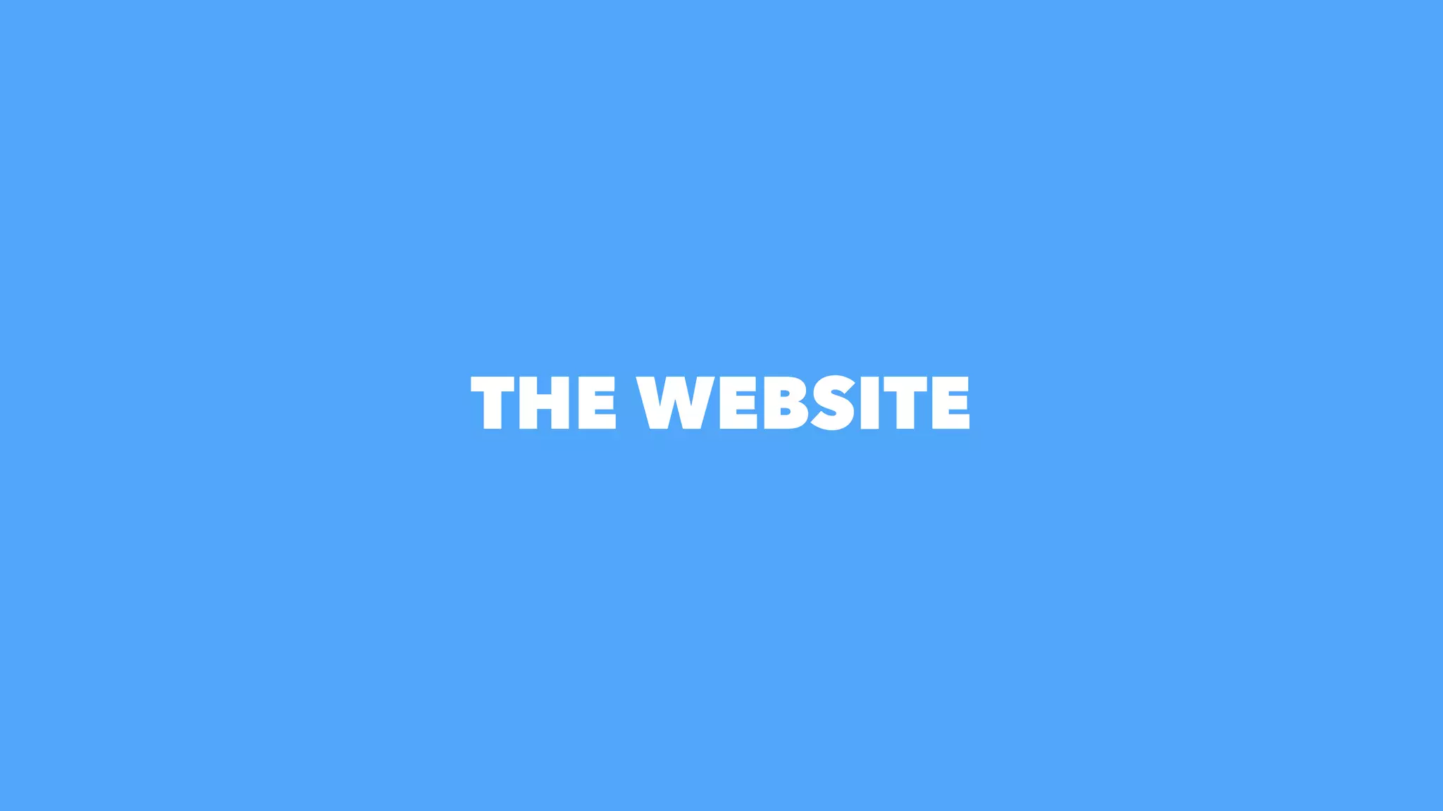 THE WEBSITE