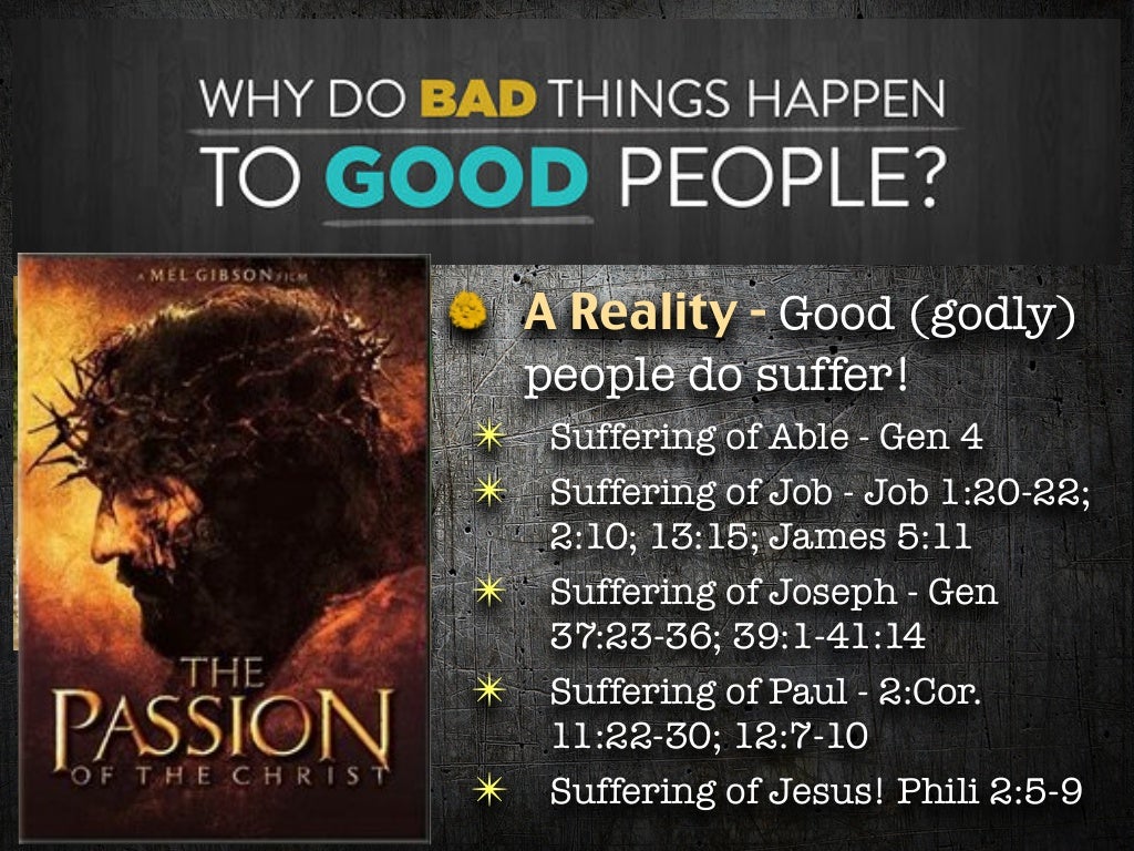 Why Does God Allow Christians To Suffer?