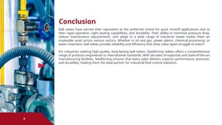 Achieving Precision Control with Ball Valves | PPTX