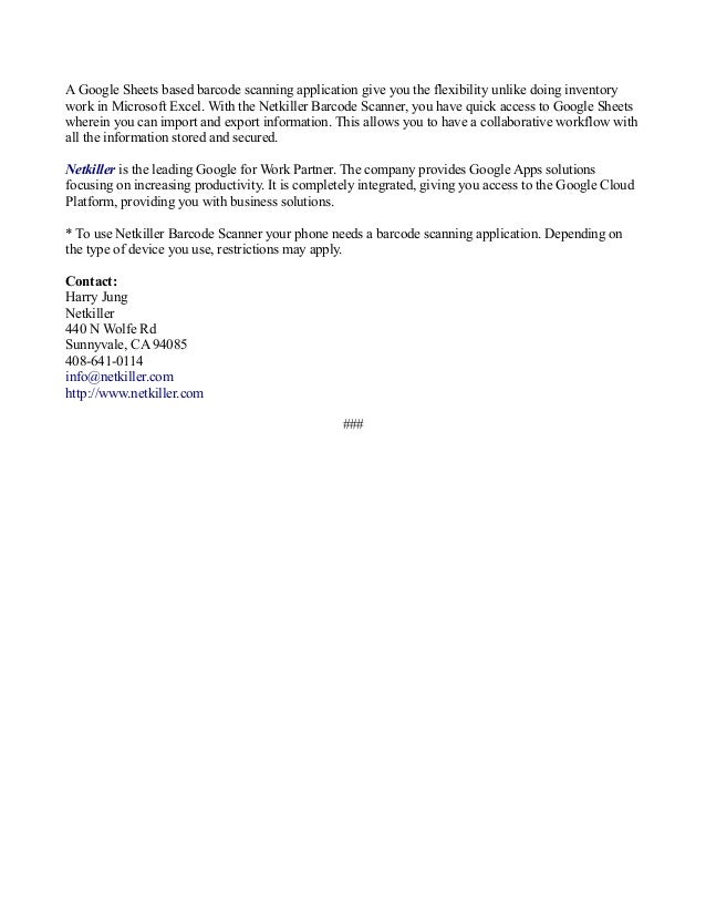 Why barcode scanner with google sheets is better than excel