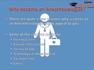 Why Become An Anesthesiologist Pptx