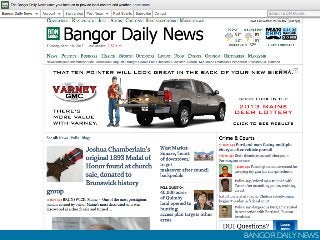 BANGOR DAILY NEWS
 