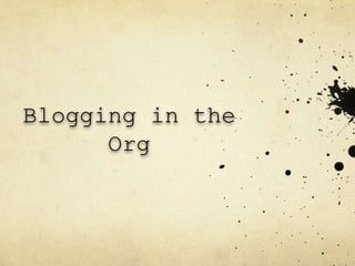 Why blogging still matters Slide 36