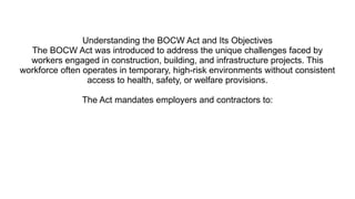 Why BOCW Compliance Is Key to Sustainable Construction Practices | PPTX