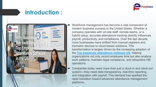 Why Businesses Are Switching to the Top Employee Attendance Software in ...