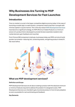 Why Businesses Are Turning to MVP Development Services for Fast ...