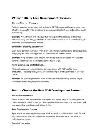 Why Businesses Are Turning to MVP Development Services for Fast ...