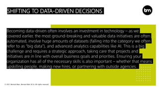 © 2021 Bernard Marr, Bernard Marr & Co. All rights reserved
SHIFTING TO DATA-DRIVEN DECISIONS
Becoming data-driven often i...