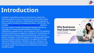 Why Businesses That Scale Faster Using Top Employee Attendance Software ...
