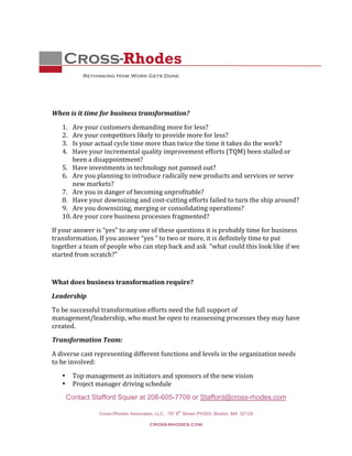 Why Business Process Engineering