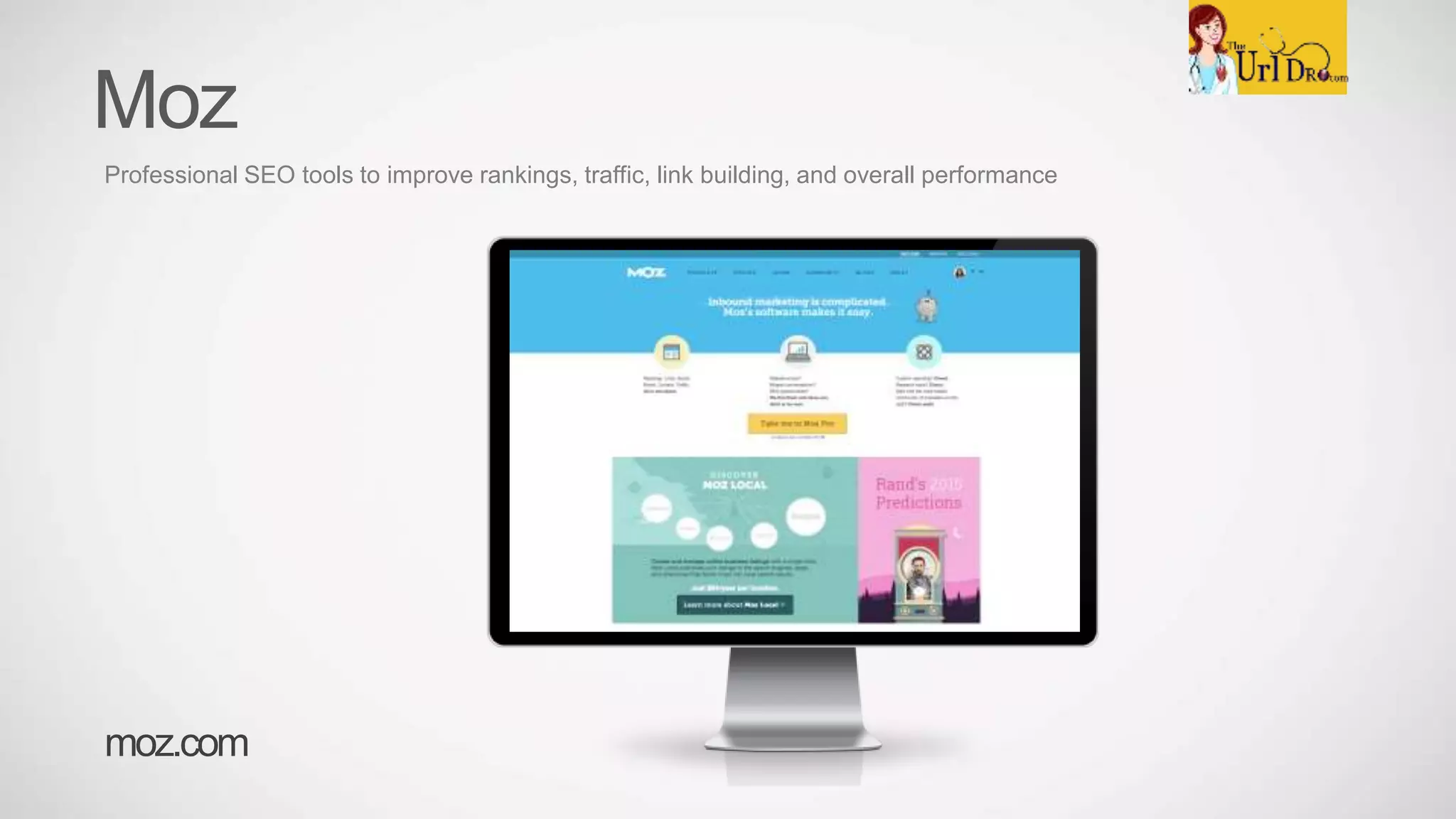 Moz
Professional SEO tools to improve rankings, traffic, link building, and overall performance
moz.com
 