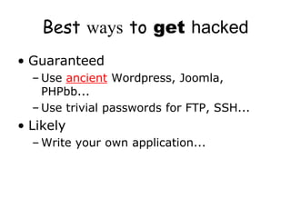 Why care about application security