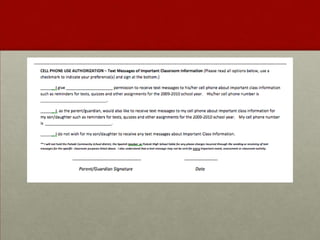 All messages/media sent or published must be related to lesson.