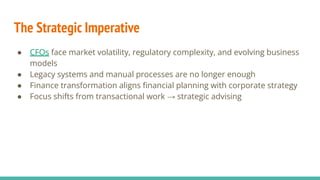 Why CFOs are Prioritizing Finance Transformation in 2026 | PDF