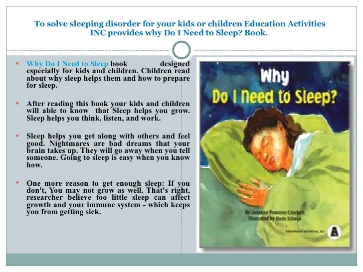 Why Your Children or Kids Need Sleep?