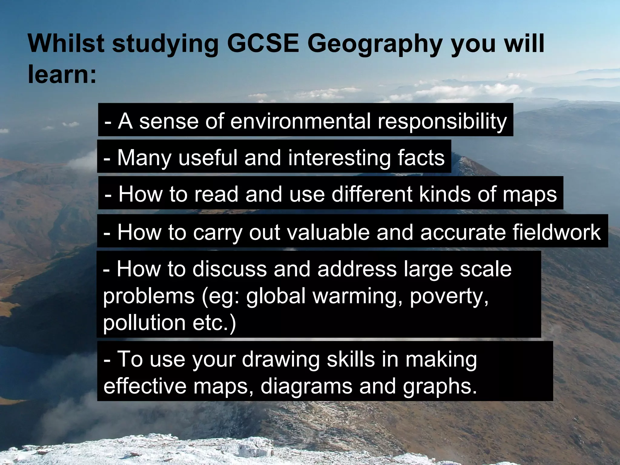 Why Choose Gcse Geography | PPT