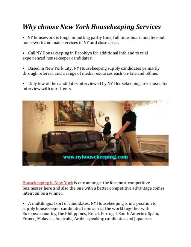 Why choose new_york_housekeeping_services