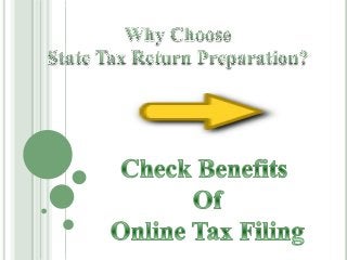 Why Choose State Tax Return Preparation