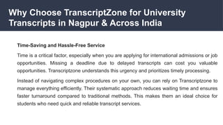 Why Choose TranscriptZone for University Transcripts in Nagpur & Across ...