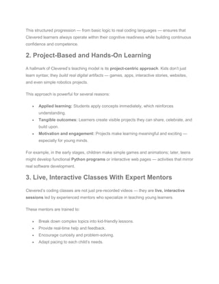 Why Clevered Is the Top Coding Classes Provider for Kids in Dubai.pdf
