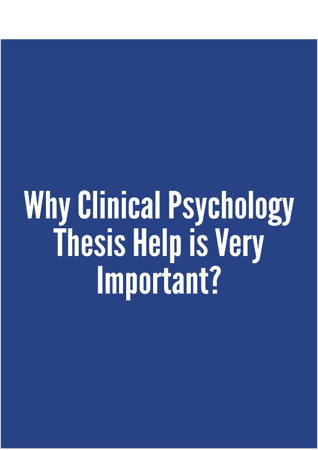 Clinical psychology dissertation length