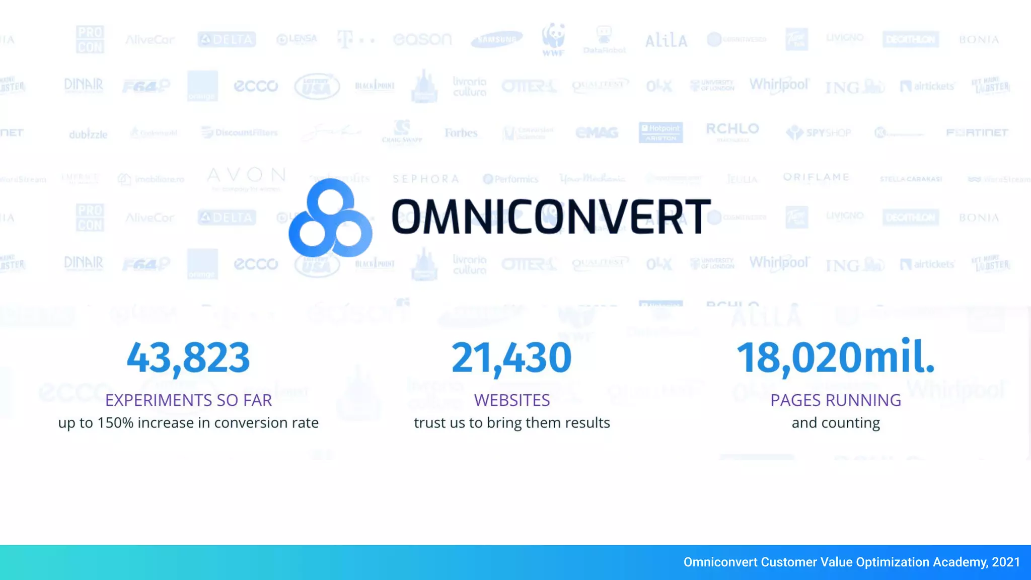 Omniconvert Customer Value Optimization Academy, 2021
 