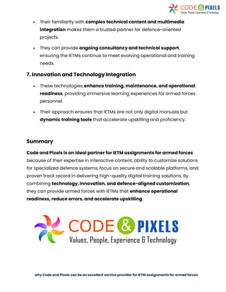 why Code and Pixels can be an excellent service provider for IETM ...