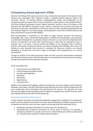 Why competency based curriculum reform is needed in kenya by ibe | PDF