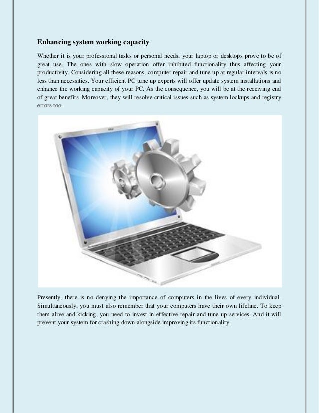 Why computer tune up & repair is a necessary activity