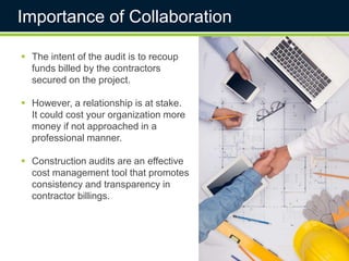 Why construction audits are important to organizations | PPT