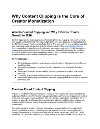 Why Content Clipping Is the Core of Creator Monetization.docx