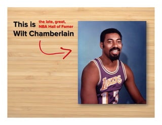 the late, great,
NBA Hall of Famer

This is
Wilt Chamberlain

 