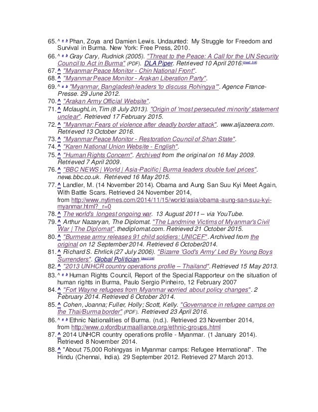 Why continue the longest running civil war in Myanmar?