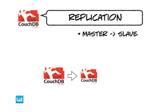 replication

 • master -> slave
 