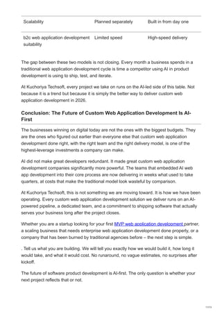 Accelerating Custom Web Application Development with AI-Led Delivery ...