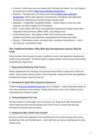 Accelerating Custom Web Application Development with AI-Led Delivery ...