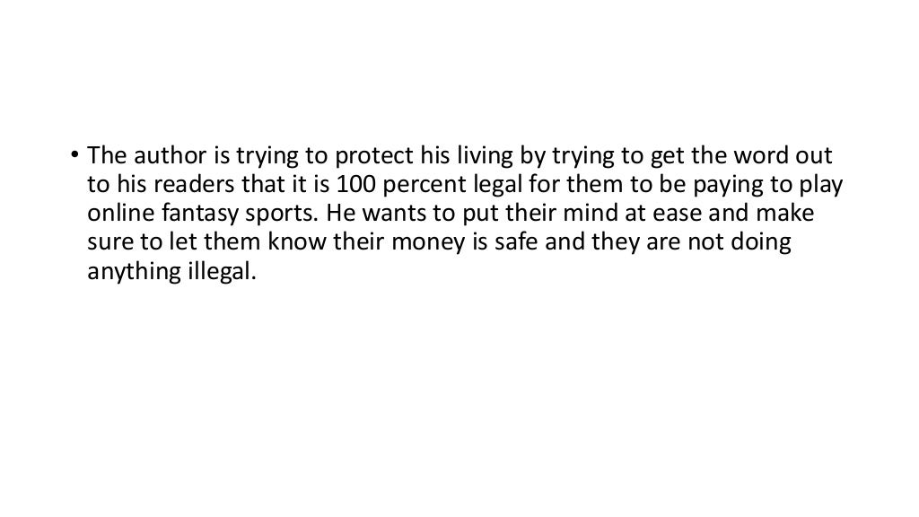 why is daily fantasy sports legal