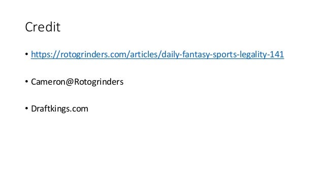 why is daily fantasy sports legal