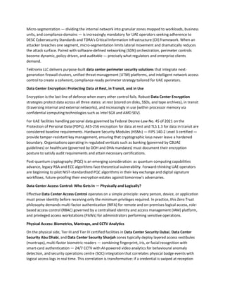 Comprehensive Data Center Security Strategies in the UAE's Digital ...