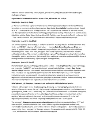 Comprehensive Data Center Security Strategies in the UAE's Digital ...