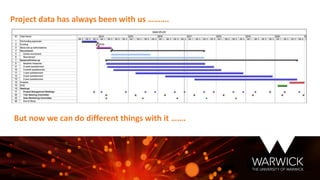 Project data has always been with us ……….
But now we can do different things with it …….
 