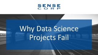 Why Data Science
Projects Fail
1
 