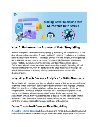 How Data Storytelling Can Revolutionize Business Communication? | PDF